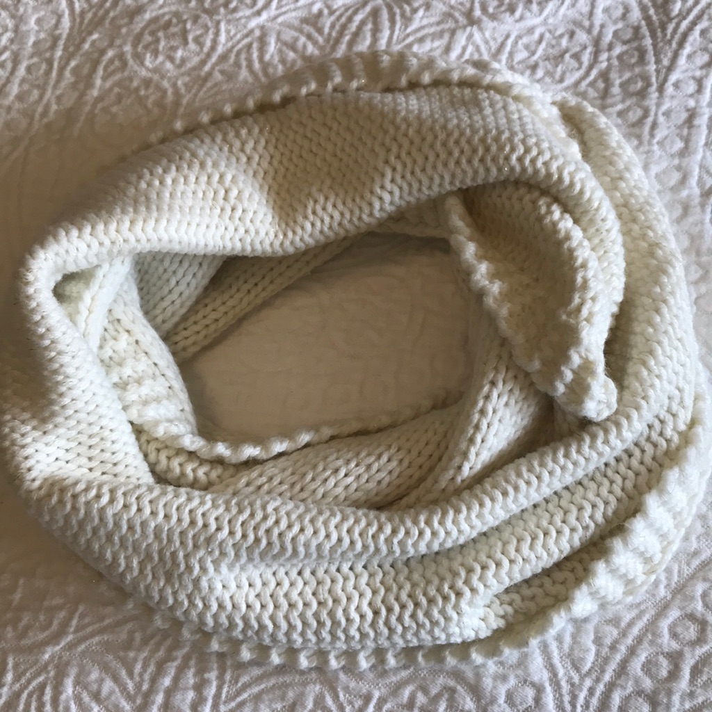Cream Infinity Scarf
